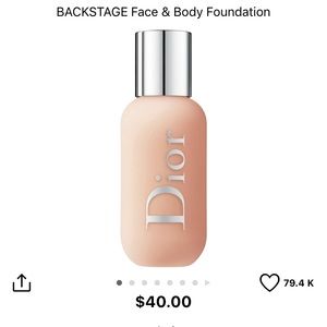 Dior backstage foundation
